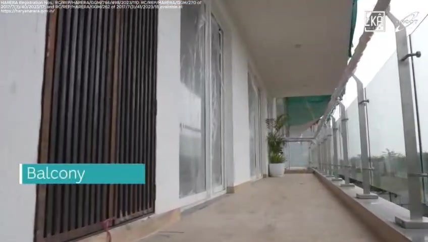 Altura apartment balcony from builder-supplied walkthrough